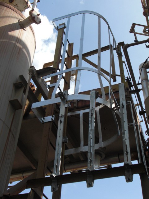Ladder cage installed in Houston, TX